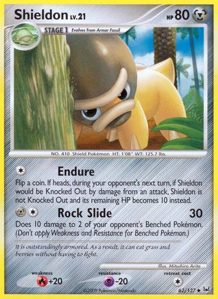 Shieldon 062  - Reverse Holofoil Platinum - Uncommon