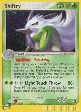 Shiftry 012/100  - Holofoil Sandstorm - Holo Rare