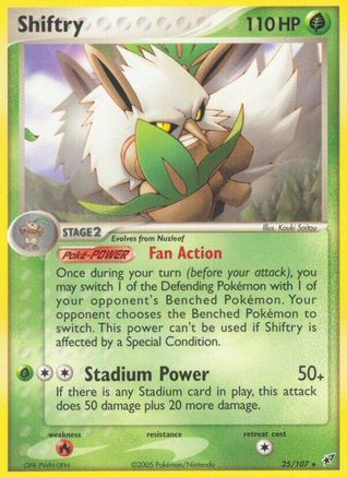 Shiftry 025  - Reverse Holofoil Deoxys - Rare