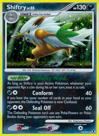 Shiftry 013  - Reverse Holofoil Rising Rivals - Holo Rare