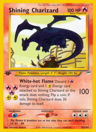 Shining Charizard 107  - 1st Edition Holofoil Neo Destiny - Secret Rare