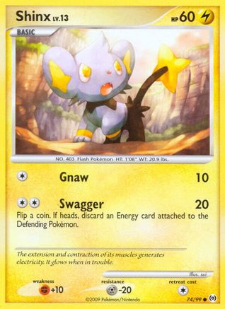 Shinx 074/99  - Reverse Holofoil Arceus - Common