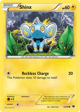 Shinx (43) 043  - Reverse Holofoil Next Destinies - Common