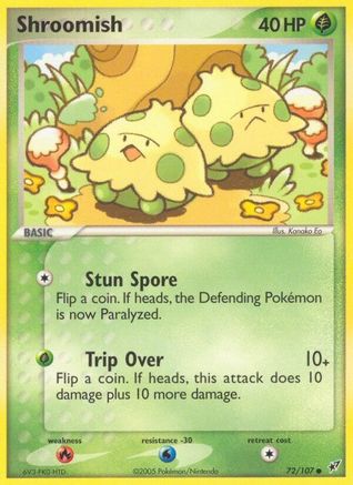 Shroomish 072/107  - Reverse Holofoil Deoxys - Common
