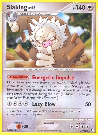 Slaking 034  Mysterious Treasures - Rare