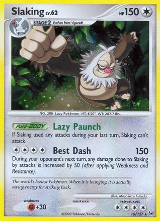 Slaking 016  - Reverse Holofoil Platinum - Holo Rare
