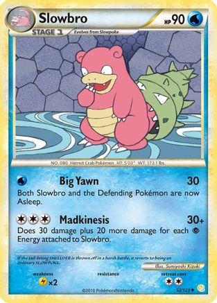 Slowbro/123  - Reverse Holofoil HeartGold SoulSilver - Uncommon
