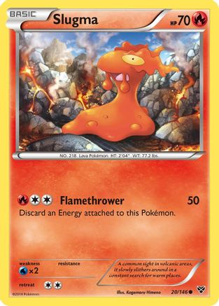 Slugma 020  XY Base Set - Common