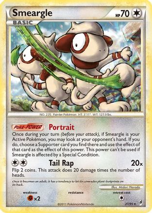 Smeargle 021  - Holofoil Call of Legends - Holo Rare