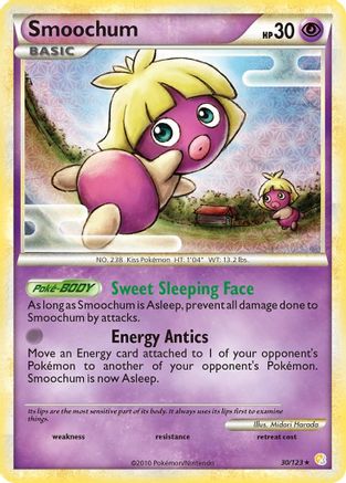 Smoochum 030/123  HeartGold SoulSilver - Rare
