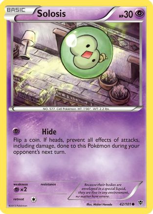 Solosis 042  - Reverse Holofoil Plasma Blast - Common