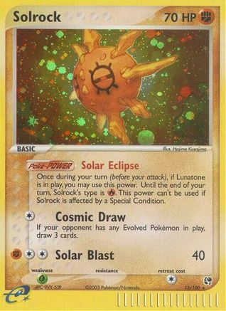 Solrock 013  - Reverse Holofoil Sandstorm - Holo Rare