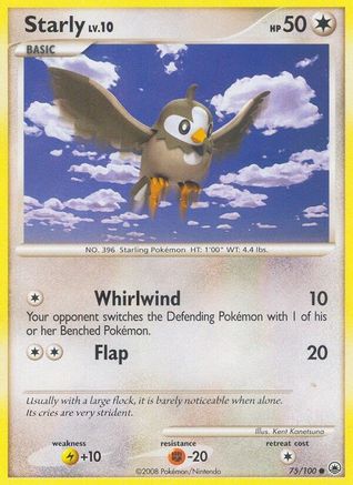 Starly 075  - Reverse Holofoil Majestic Dawn - Common