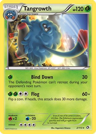 Tangrowth 002  Legendary Treasures - Rare