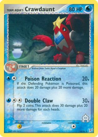 Team Aqua's Crawdaunt 014/95  Team Magma vs Team Aqua - Rare