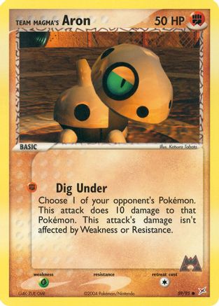 Team Magma's Aron 059/95  Team Magma vs Team Aqua - Common
