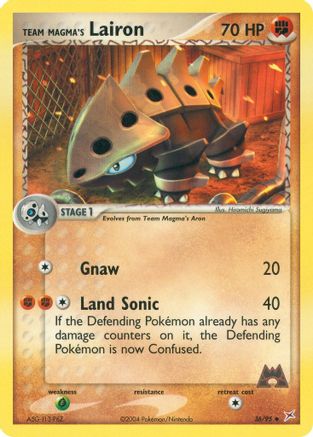 Team Magma's Lairon 036/95  Team Magma vs Team Aqua - Uncommon