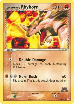 Team Magma's Rhyhorn 038/95  - Reverse Holofoil Team Magma vs Team Aqua - Uncommon