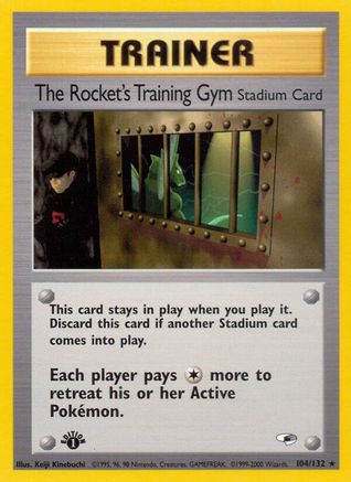 The Rocket's Training Gym 104/132  - Unlimited Gym Heroes - Rare