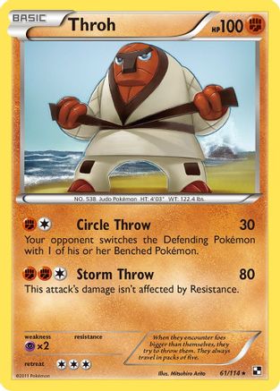 Throh 061  - Reverse Holofoil Black and White - Rare