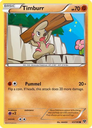 Timburr 065  XY Base Set - Common