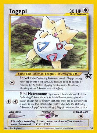 Togepi 030/53  WoTC Promo - Promo