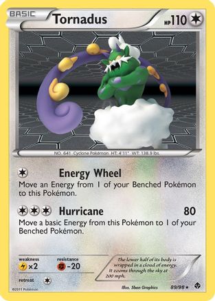 Tornadus 089  - Reverse Holofoil Emerging Powers - Holo Rare