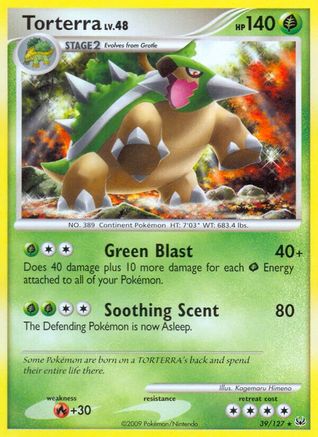 Torterra 039  - Reverse Holofoil Platinum - Rare