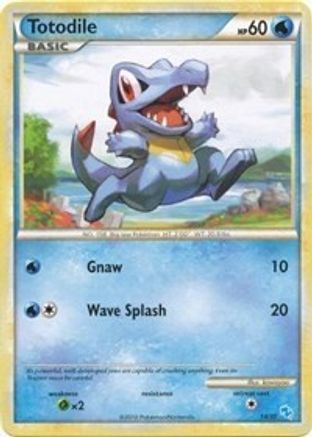 Totodile (#1) 001  HGSS Trainer Kit Gyarados & Raichu - Common