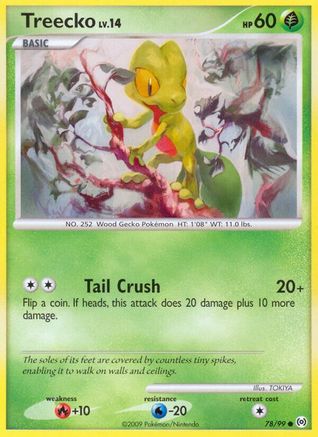 Treecko (78) 078/99  - Reverse Holofoil Arceus - Common
