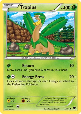 Tropius 005/101  Plasma Blast - Uncommon