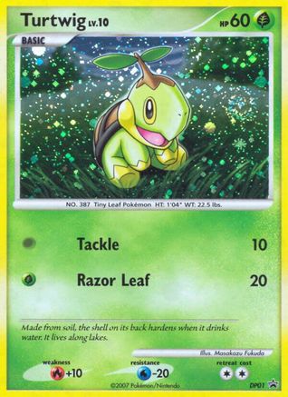 Turtwig DP01  - Holofoil Diamond and Pearl Promos - Promo