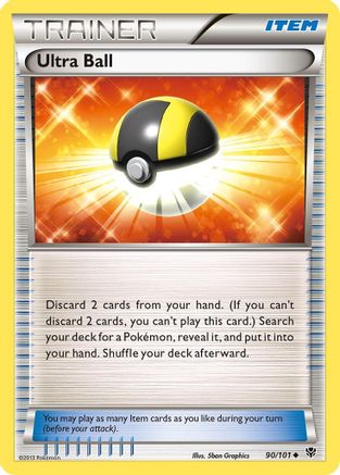 Ultra Ball 090/101  - Reverse Holofoil Plasma Blast - Uncommon