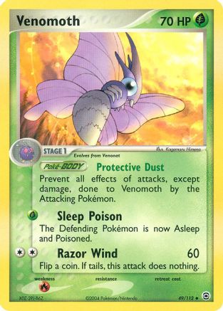 Venomoth 049  FireRed & LeafGreen - Uncommon