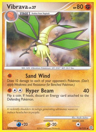 Vibrava 074  - Reverse Holofoil Secret Wonders - Uncommon