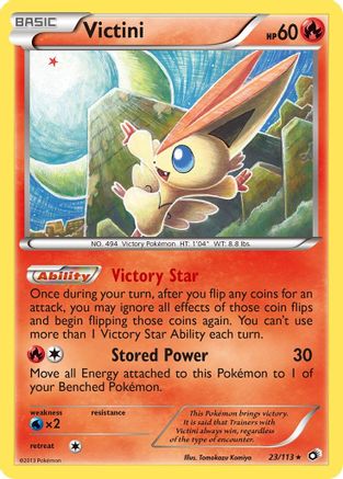 Victini 023/113  - Reverse Holofoil Legendary Treasures - Holo Rare