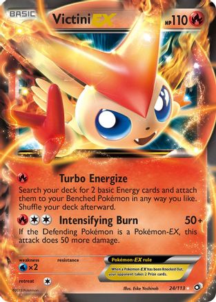 Victini EX 024/113  - Holofoil Legendary Treasures - Ultra Rare