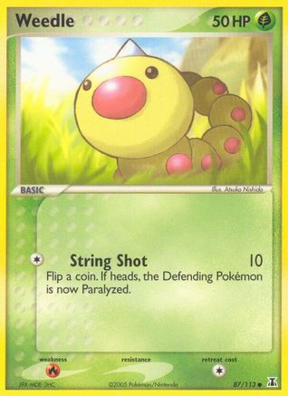 Weedle 087/113  Delta Species - Common