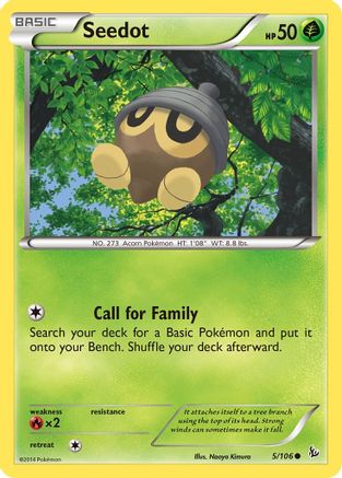 Seedot 005  - Reverse Holofoil XY  Flashfire - Common