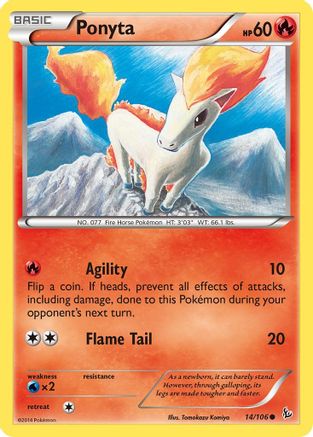 Ponyta 014/106  XY  Flashfire - Common