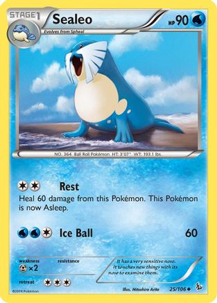 Sealeo 025  XY  Flashfire - Uncommon