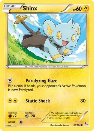 Shinx 032/106  - Reverse Holofoil XY  Flashfire - Common