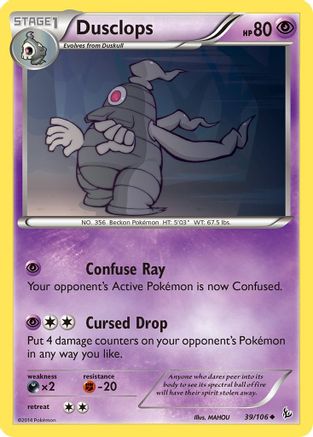 Dusclops 039  XY  Flashfire - Uncommon