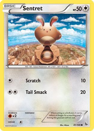 Sentret 081/106  XY  Flashfire - Common