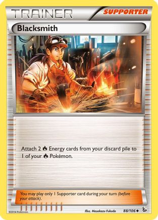 Blacksmith 088/106  XY  Flashfire - Uncommon