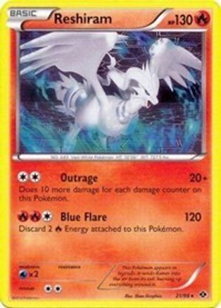 Reshiram 021/099  - Holofoil Deck Exclusives - Holo Rare