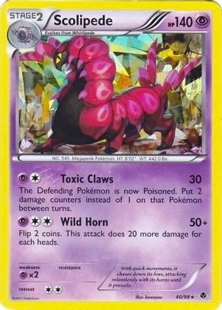 Scolipede 040/098  - Holofoil Deck Exclusives - Holo Rare