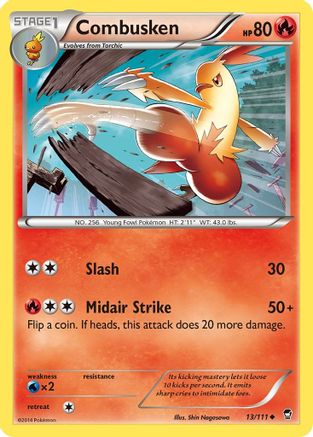 Combusken 013  XY  Furious Fists - Uncommon