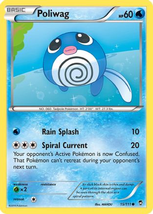 Poliwag 015/111  XY  Furious Fists - Common