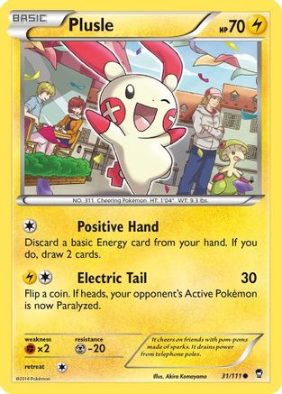 Plusle 031/111  XY  Furious Fists - Common